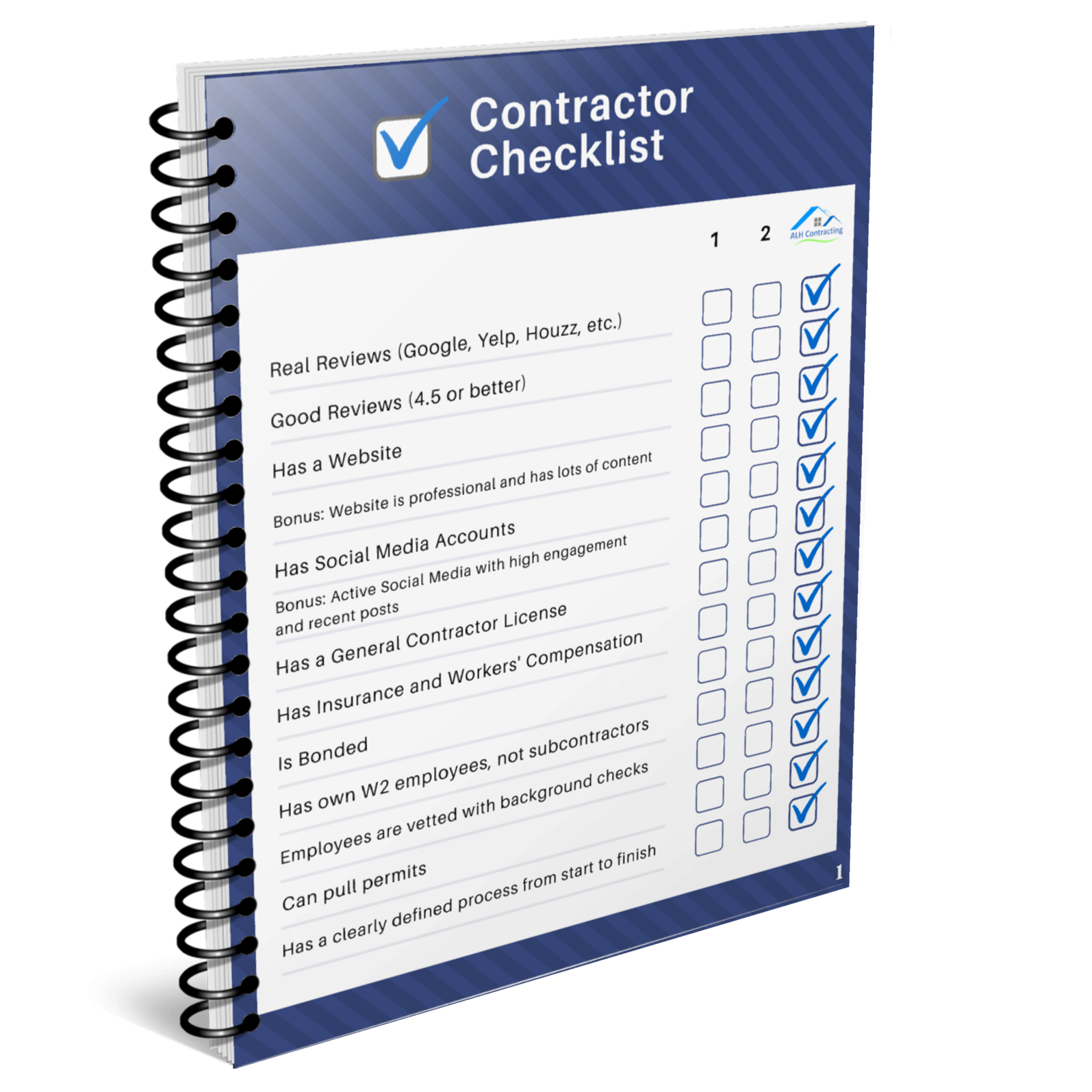 contractor checklist